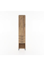 Hyperion Dolap 2 Raflı 3 Çekmeceli Tek Kapaklı 44x44x221 Çam-Çam