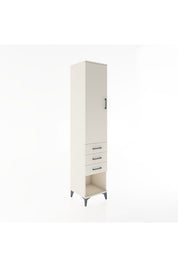 Hyperion Dolap 3 Raflı 3 Çekmeceli Tek Kapaklı 44x44x221 Aytaşı-Aytaşı