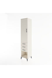 Hyperion Dolap 3 Raflı 3 Çekmeceli Tek Kapaklı 44x44x221 Aytaşı-Aytaşı