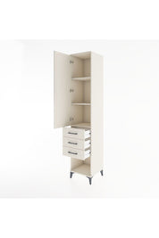 Hyperion Dolap 3 Raflı 3 Çekmeceli Tek Kapaklı 44x44x221 Aytaşı-Aytaşı