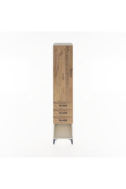 Hyperion Dolap 3 Raflı 3 Çekmeceli Tek Kapaklı 44x44x221 Aytaşı-Çam