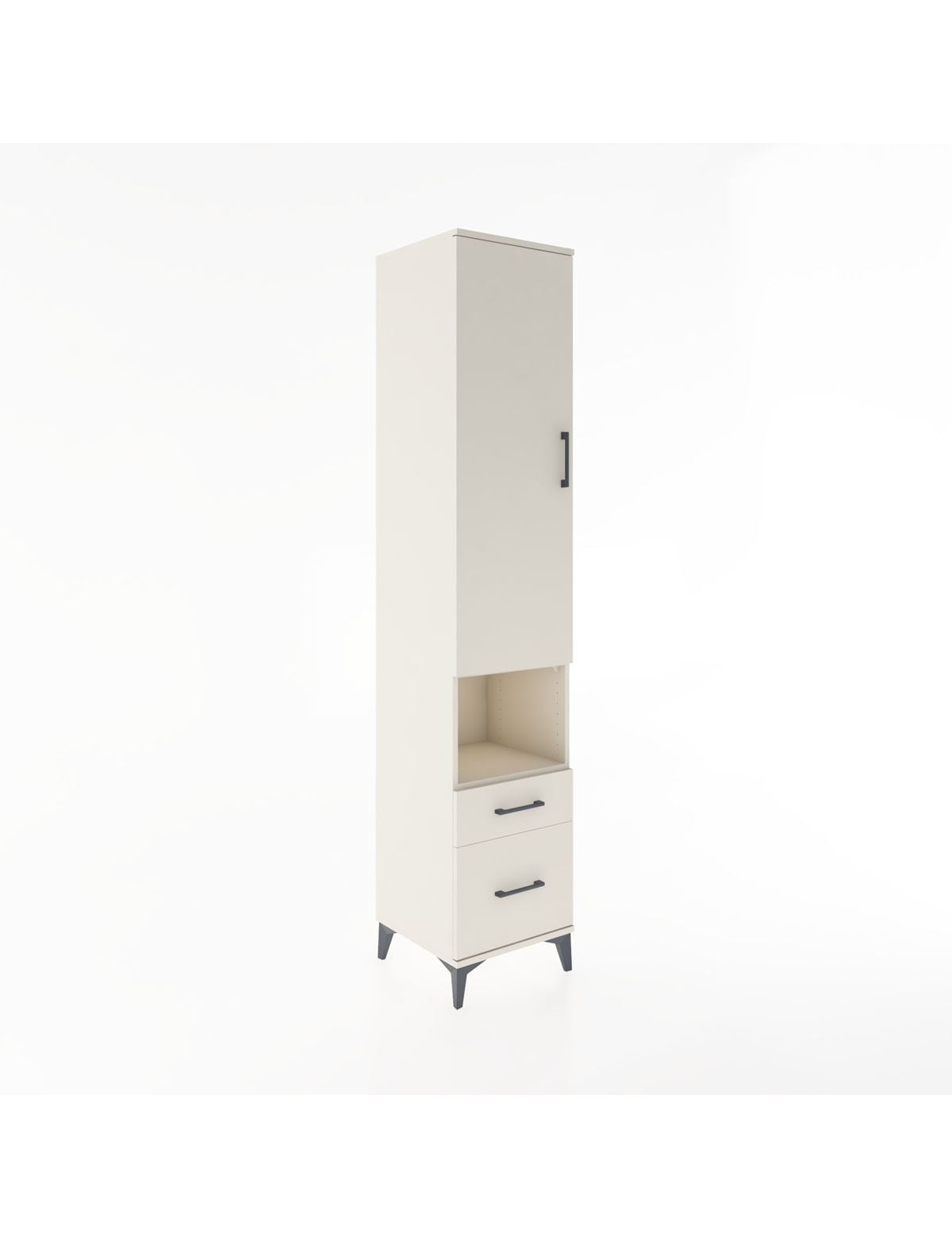 Hyperion Dolap 3 Raflı 2 Çekmeceli Tek Askılı 44x44x221 Aytaşı-Aytaşı