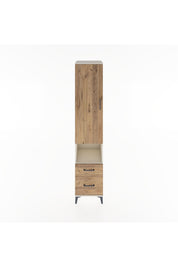 Hyperion Dolap 3 Raflı 2 Çekmeceli Tek Askılı 44x44x221 Aytaşı-Çam