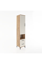 Hyperion Dolap 3 Raflı 2 Çekmeceli Tek Askılı 44x44x221 Çam-Aytaşı