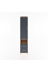 Hyperion Dolap 3 Raflı 2 Çekmeceli Tek Askılı 44x44x221