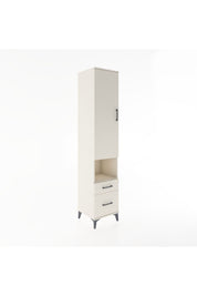 Hyperion Dolap 4 Raflı 2 Çekmeceli Tek Kapaklı 44x44x221 Aytaşı-Aytaşı