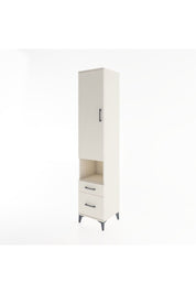 Hyperion Dolap 4 Raflı 2 Çekmeceli Tek Kapaklı 44x44x221 Aytaşı-Aytaşı