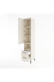 Hyperion Dolap 4 Raflı 2 Çekmeceli Tek Kapaklı 44x44x221 Aytaşı-Aytaşı