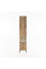 Hyperion Dolap 4 Raflı 2 Çekmeceli Tek Kapaklı 44x44x221 Aytaşı-Çam