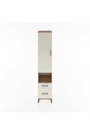 Hyperion Dolap 4 Raflı 2 Çekmeceli Tek Kapaklı 44x44x221 Çam-Aytaşı