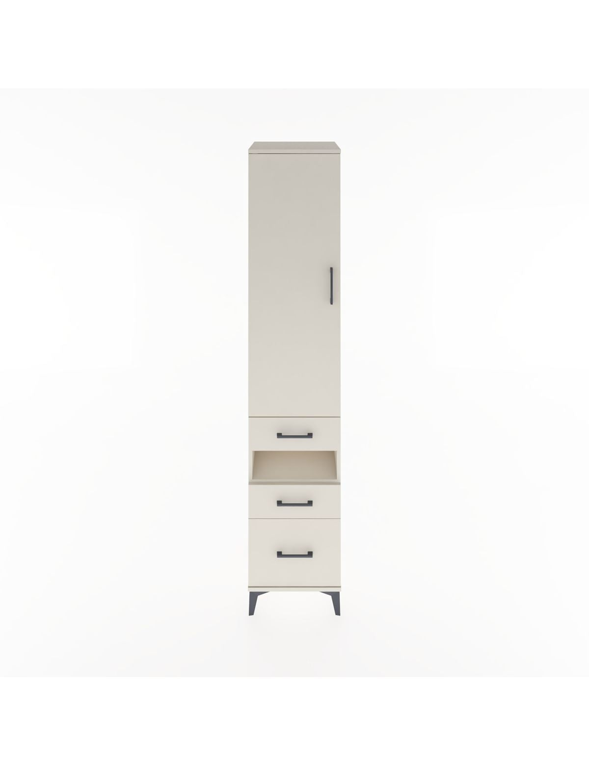 Hyperion Dolap 3 Raflı 3 Çekmeceli Tek Askılı 44x44x221 Aytaşı-Aytaşı