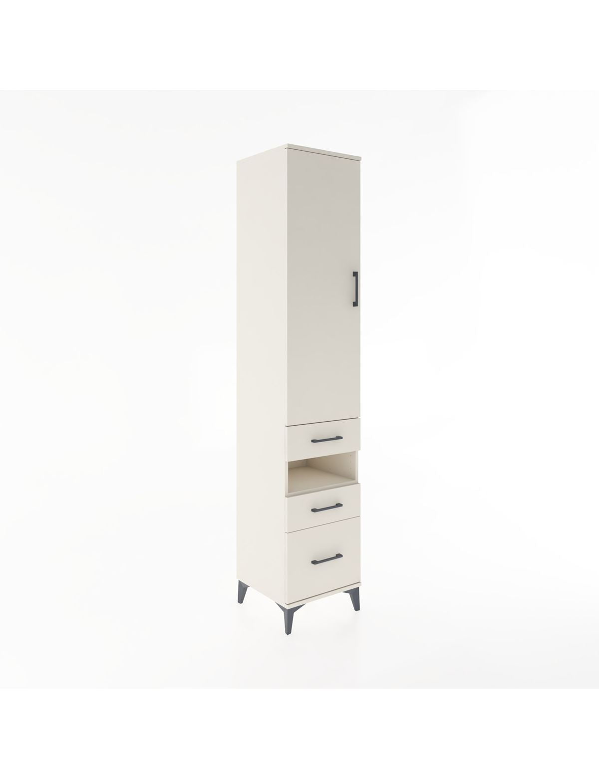 Hyperion Dolap 3 Raflı 3 Çekmeceli Tek Askılı 44x44x221 Aytaşı-Aytaşı