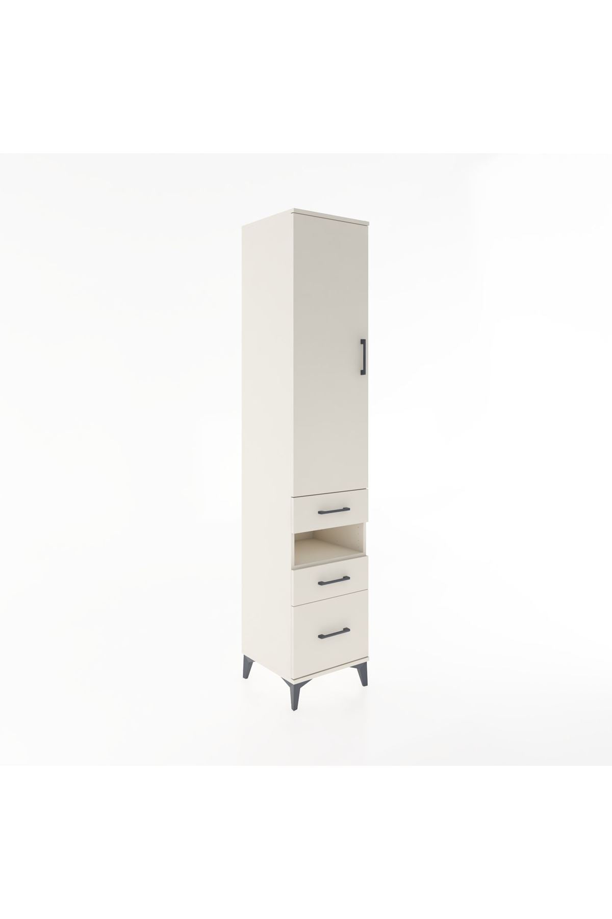 Hyperion Dolap 3 Raflı 3 Çekmeceli Tek Askılı 44x44x221 Aytaşı-Aytaşı