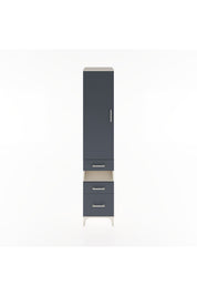 Hyperion Dolap 3 Raflı 3 Çekmeceli Tek Askılı 44x44x221 Aytaşı-Antrasit