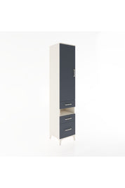 Hyperion Dolap 3 Raflı 3 Çekmeceli Tek Askılı 44x44x221 Aytaşı-Antrasit