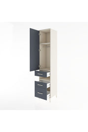 Hyperion Dolap 3 Raflı 3 Çekmeceli Tek Askılı 44x44x221 Aytaşı-Antrasit