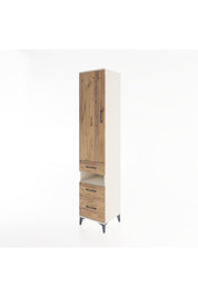 Hyperion Dolap 3 Raflı 3 Çekmeceli Tek Askılı 44x44x221 Aytaşı-Çam