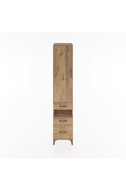 Hyperion Dolap 3 Raflı 3 Çekmeceli Tek Askılı 44x44x221 Çam-Çam