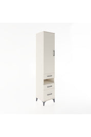 Hyperion Dolap 4 Raflı 3 Çekmeceli Tek Kapaklı 44x44x221 Aytaşı-Aytaşı