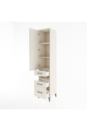 Hyperion Dolap 4 Raflı 3 Çekmeceli Tek Kapaklı 44x44x221 Aytaşı-Aytaşı