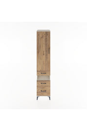 Hyperion Dolap 4 Raflı 3 Çekmeceli Tek Kapaklı 44x44x221 Aytaşı-Çam