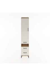 Hyperion Dolap 4 Raflı 3 Çekmeceli Tek Kapaklı 44x44x221 Çam-Aytaşı