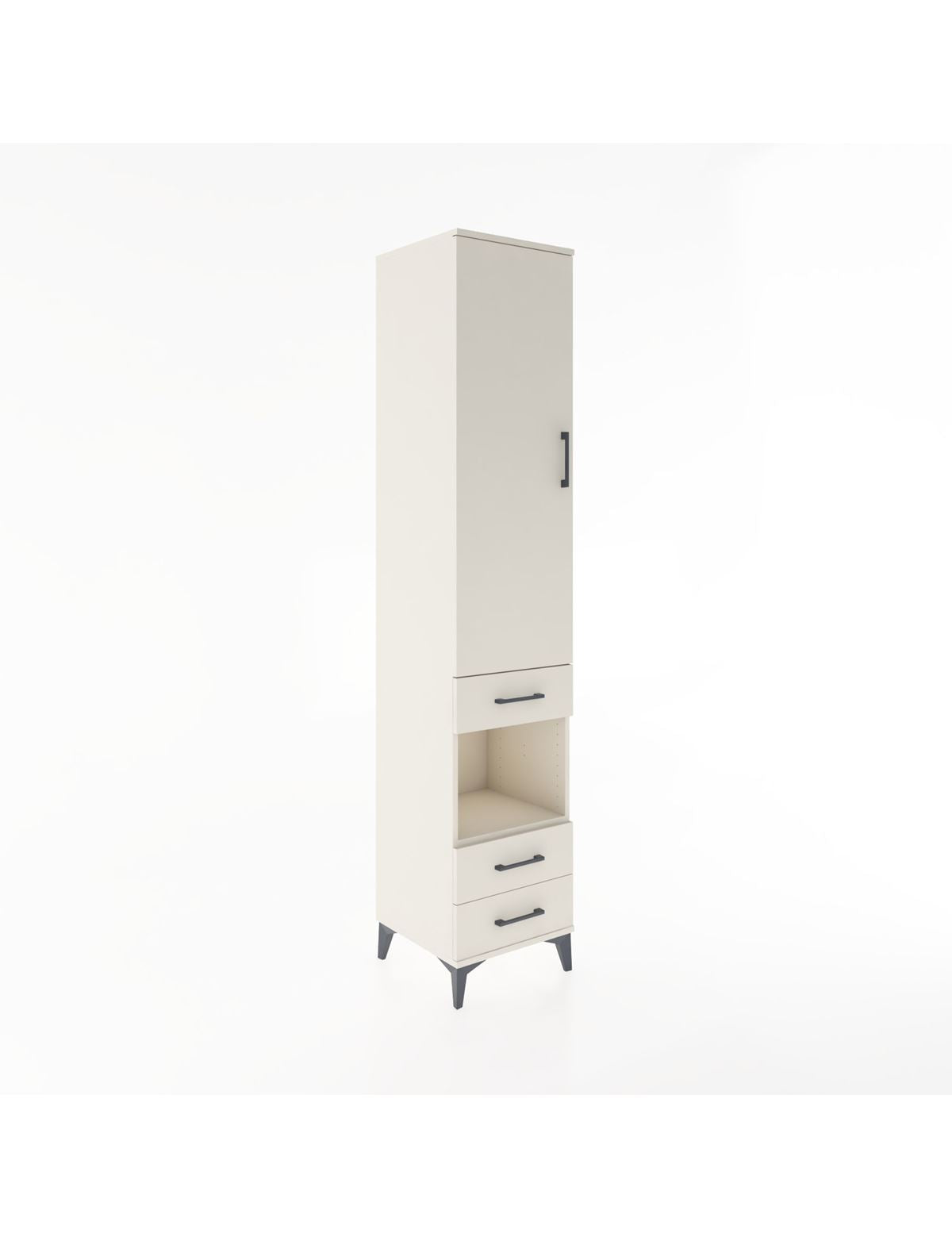 Hyperion Dolap 3 Raflı 3 Çekmeceli Tek Askılı 44x44x221 Aytaşı-Aytaşı