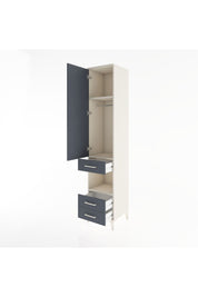 Hyperion Dolap 3 Raflı 3 Çekmeceli Tek Askılı 44x44x221 Aytaşı-Antrasit