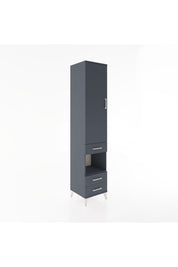 Hyperion Dolap 3 Raflı 3 Çekmeceli Tek Askılı 44x44x221 Antrasit-Antrasit