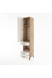 Hyperion Dolap 3 Raflı 3 Çekmeceli Tek Askılı 44x44x221 Çam-Aytaşı