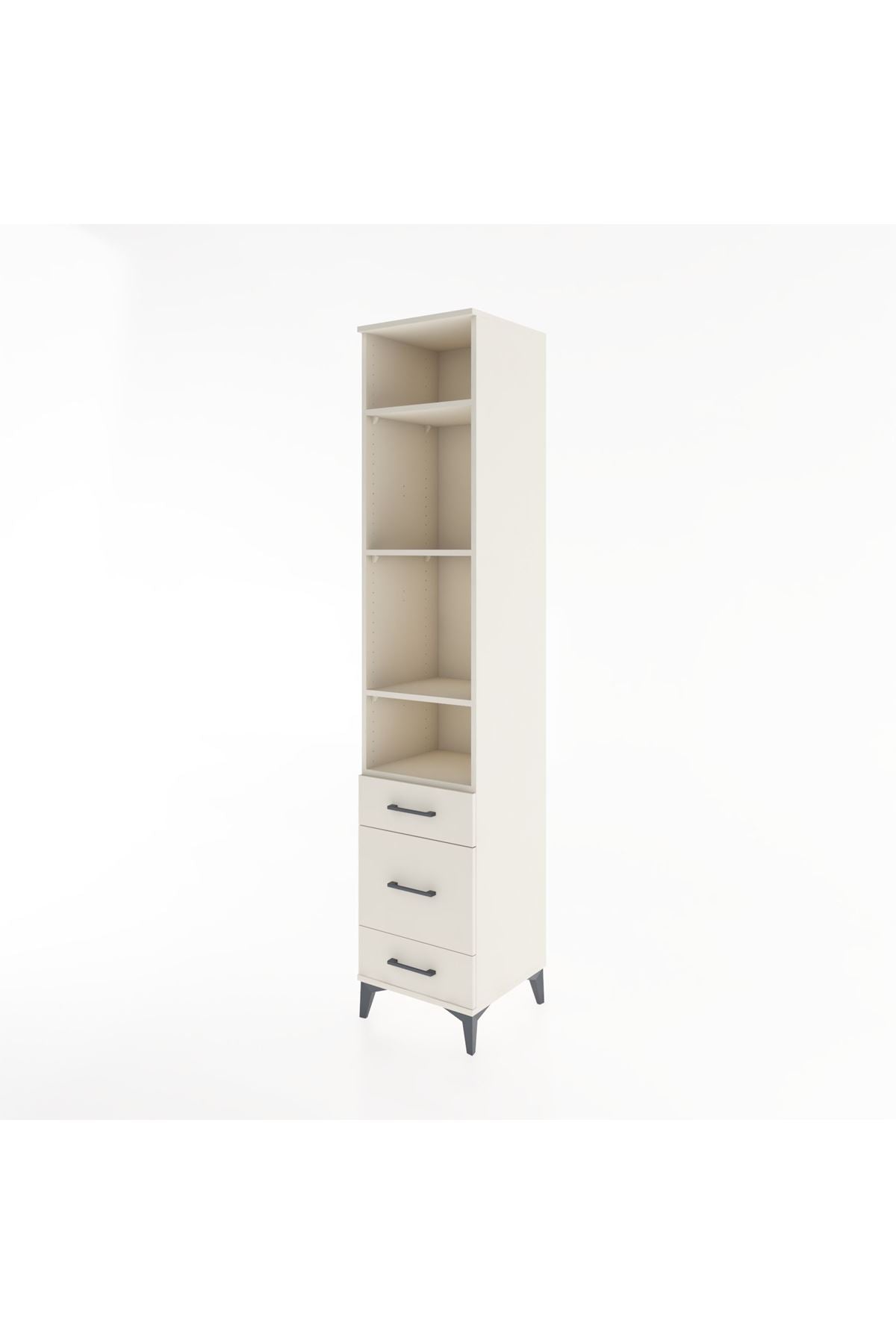 Hyperion Dolap 4 Raflı 3 Çekmeceli 44x44x221 - S61M083V1B