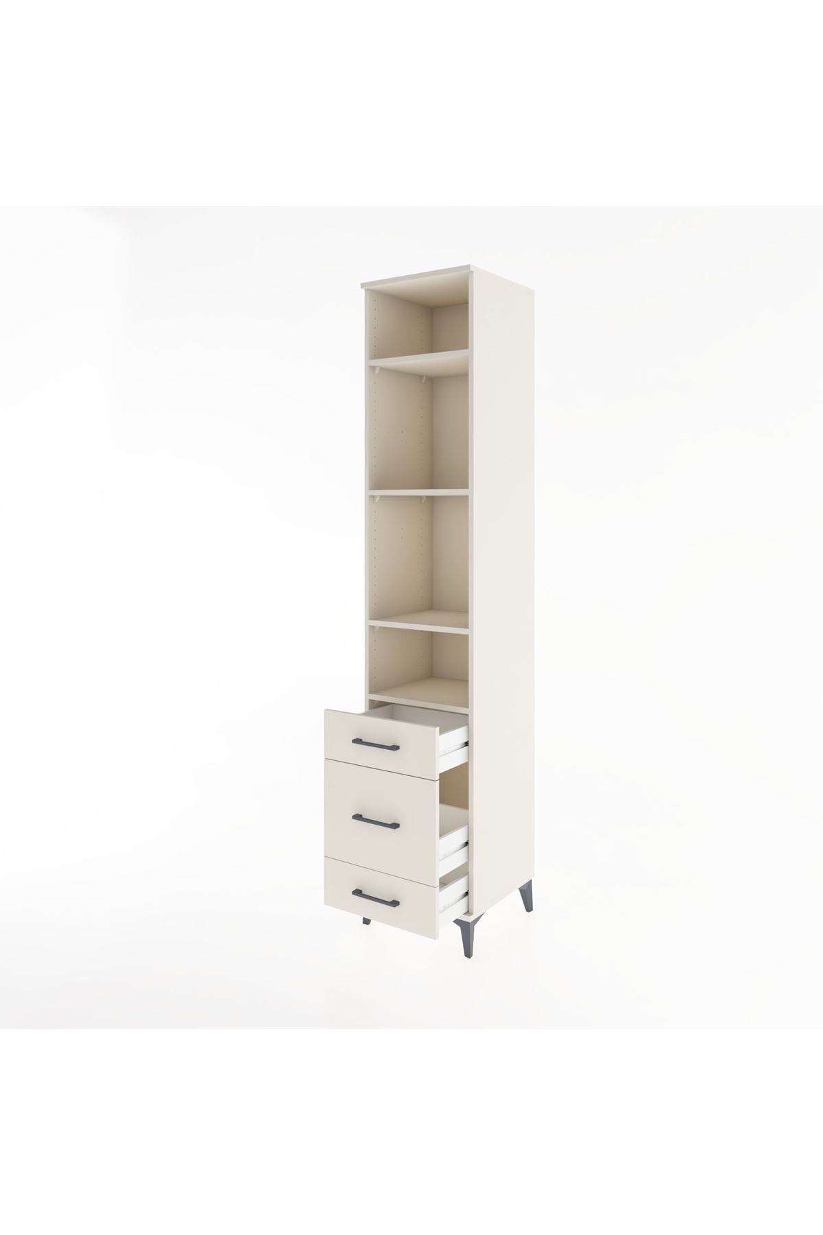 Hyperion Dolap 4 Raflı 3 Çekmeceli 44x44x221 - S61M083V1B