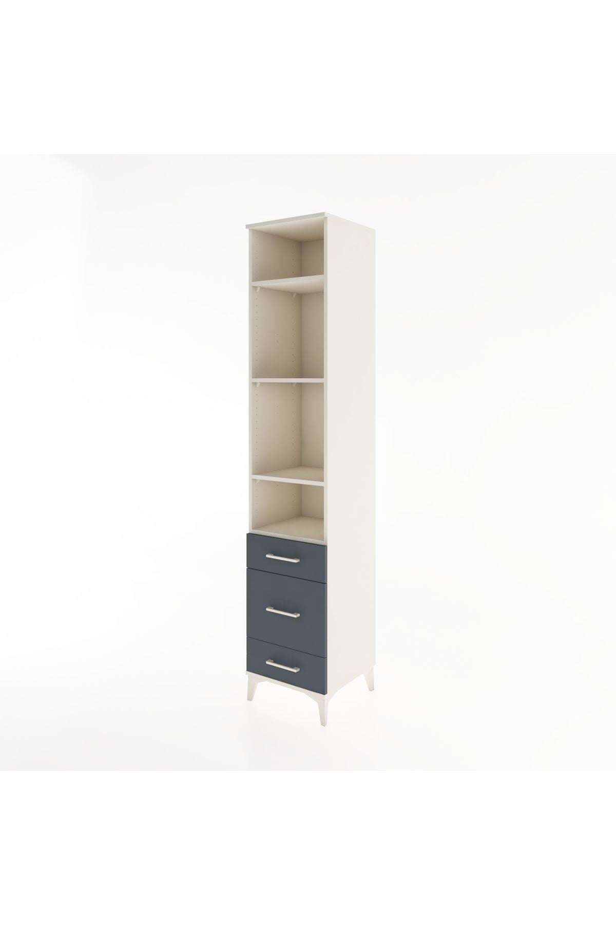 Hyperion Dolap 4 Raflı 3 Çekmeceli 44x44x221 - S61M083V2B