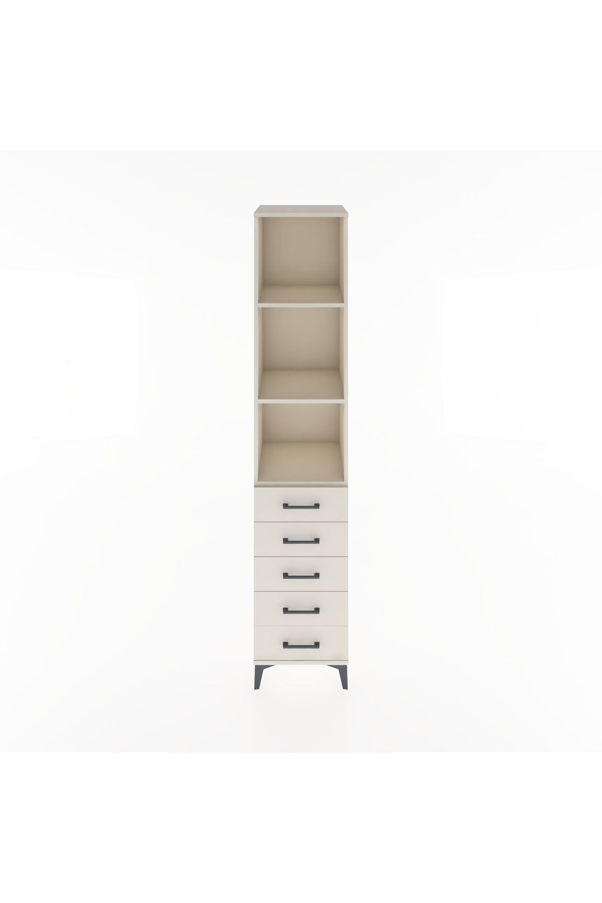 Hyperion Dolap 3 Raflı 5 Çekmeceli 44x44x221 Aytaşı-Aytaşı