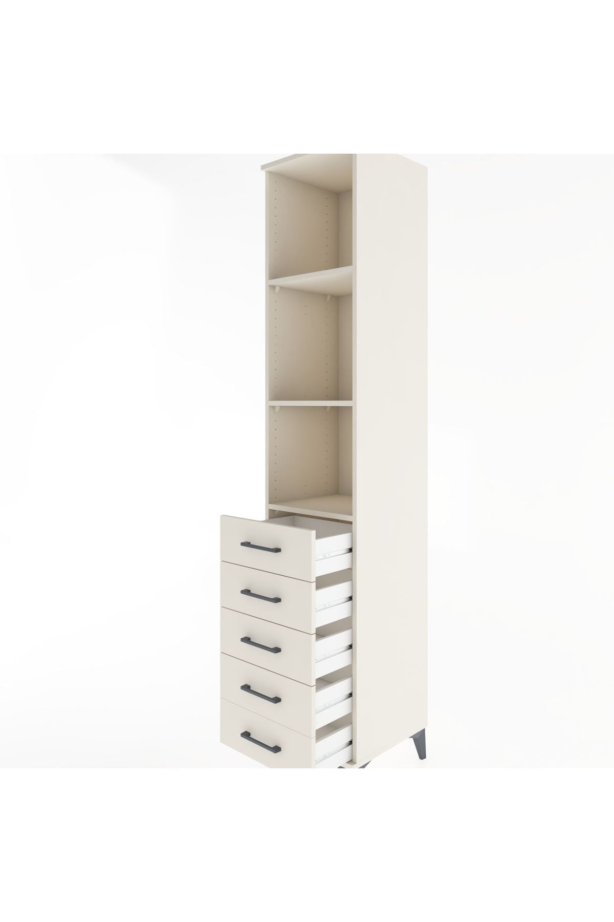 Hyperion Dolap 3 Raflı 5 Çekmeceli 44x44x221 Aytaşı-Aytaşı