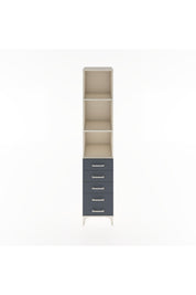 Hyperion Dolap 3 Raflı 5 Çekmeceli 44x44x221 Aytaşı-Antrasit