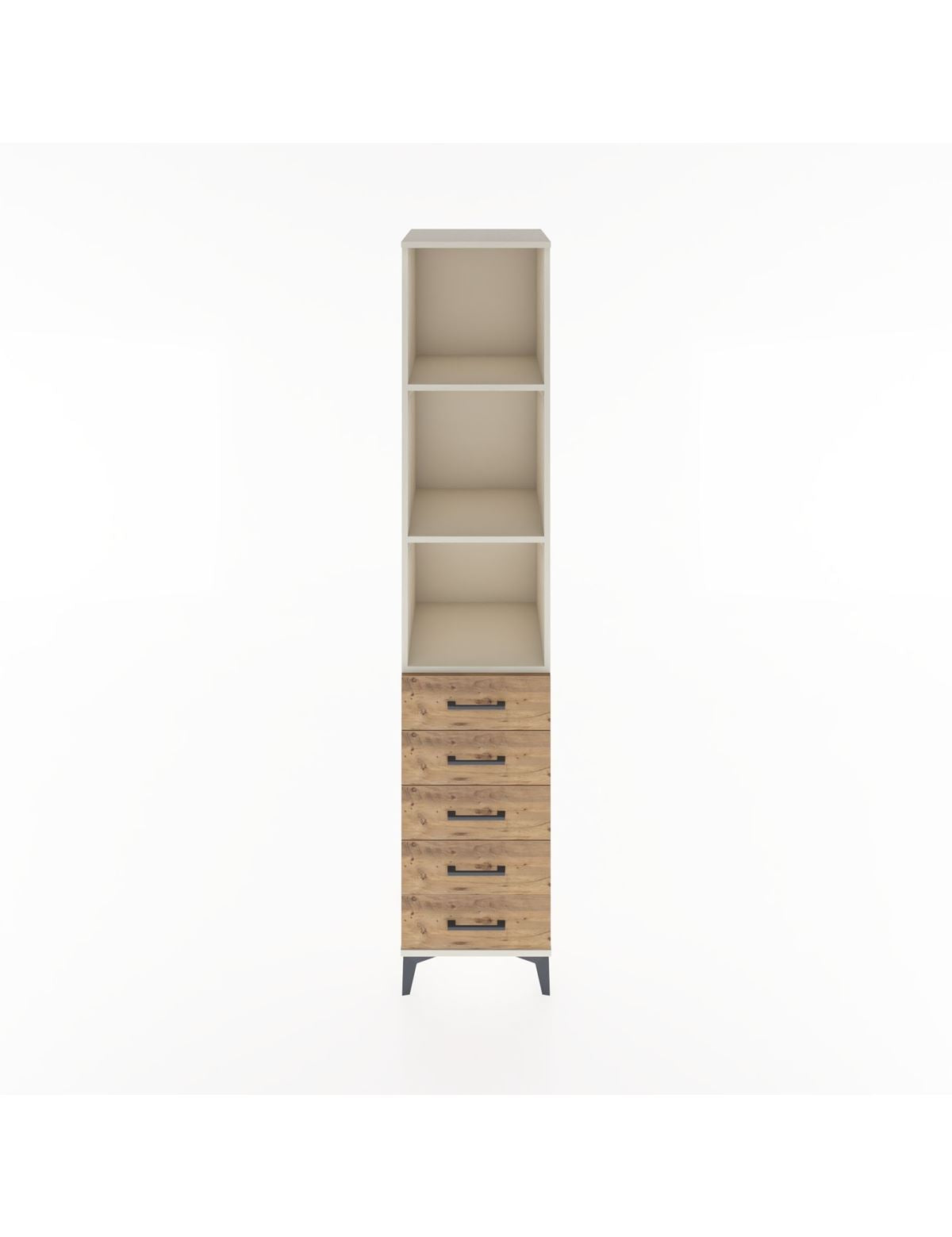 Hyperion Dolap 3 Raflı 5 Çekmeceli 44x44x221 Aytaşı-Çam