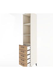 Hyperion Dolap 3 Raflı 5 Çekmeceli 44x44x221 Aytaşı-Çam