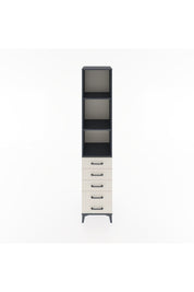 Hyperion Dolap 3 Raflı 5 Çekmeceli 44x44x221 Antrasit-Aytaşı