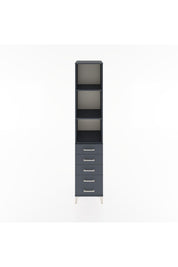 Hyperion Dolap 3 Raflı 5 Çekmeceli 44x44x221 Antrasit-Antrasit