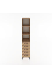 Hyperion Dolap 3 Raflı 5 Çekmeceli 44x44x221 Çam-Çam