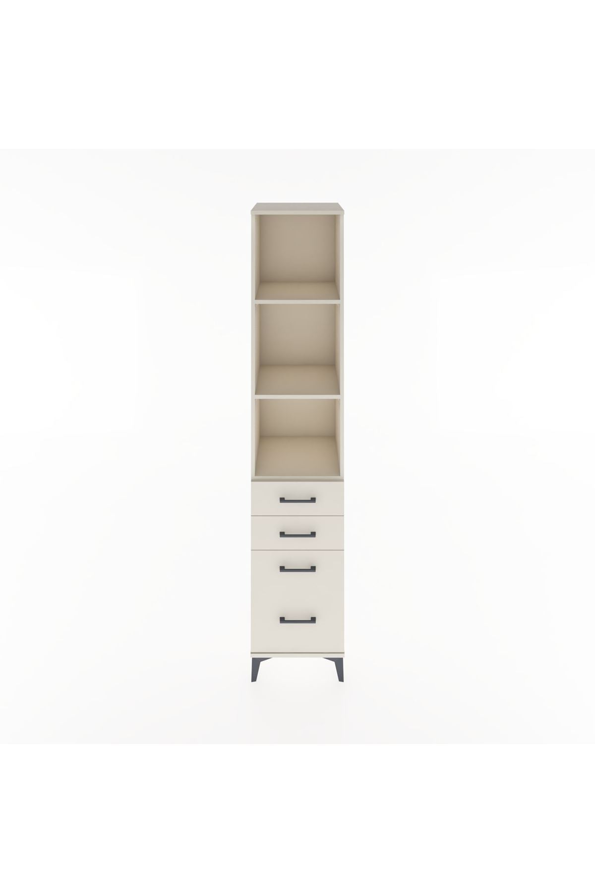 Hyperion Dolap 3 Raflı 4 Çekmeceli 44x44x221 Aytaşı-Aytaşı