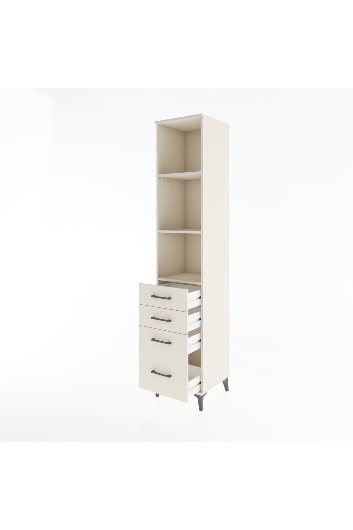 Hyperion Dolap 3 Raflı 4 Çekmeceli 44x44x221 Aytaşı-Aytaşı