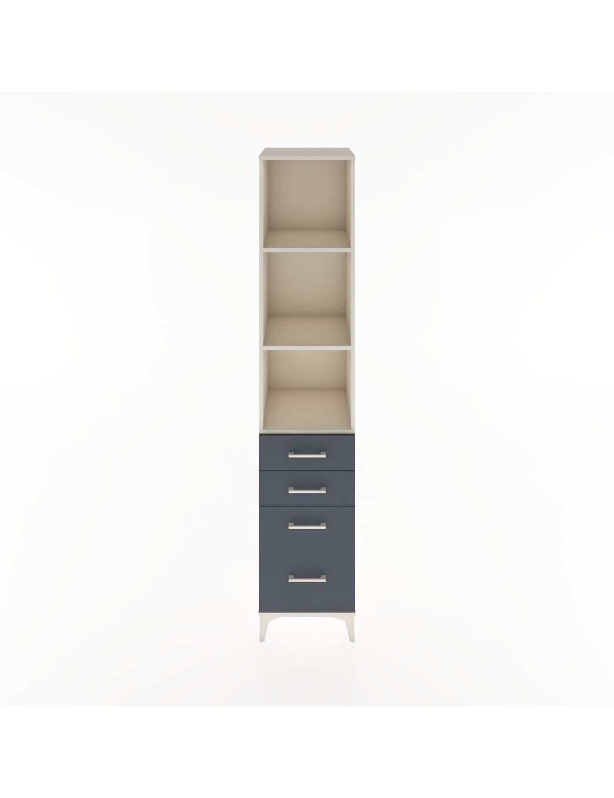 Hyperion Dolap 3 Raflı 4 Çekmeceli 44x44x221 Aytaşı-Antrasit