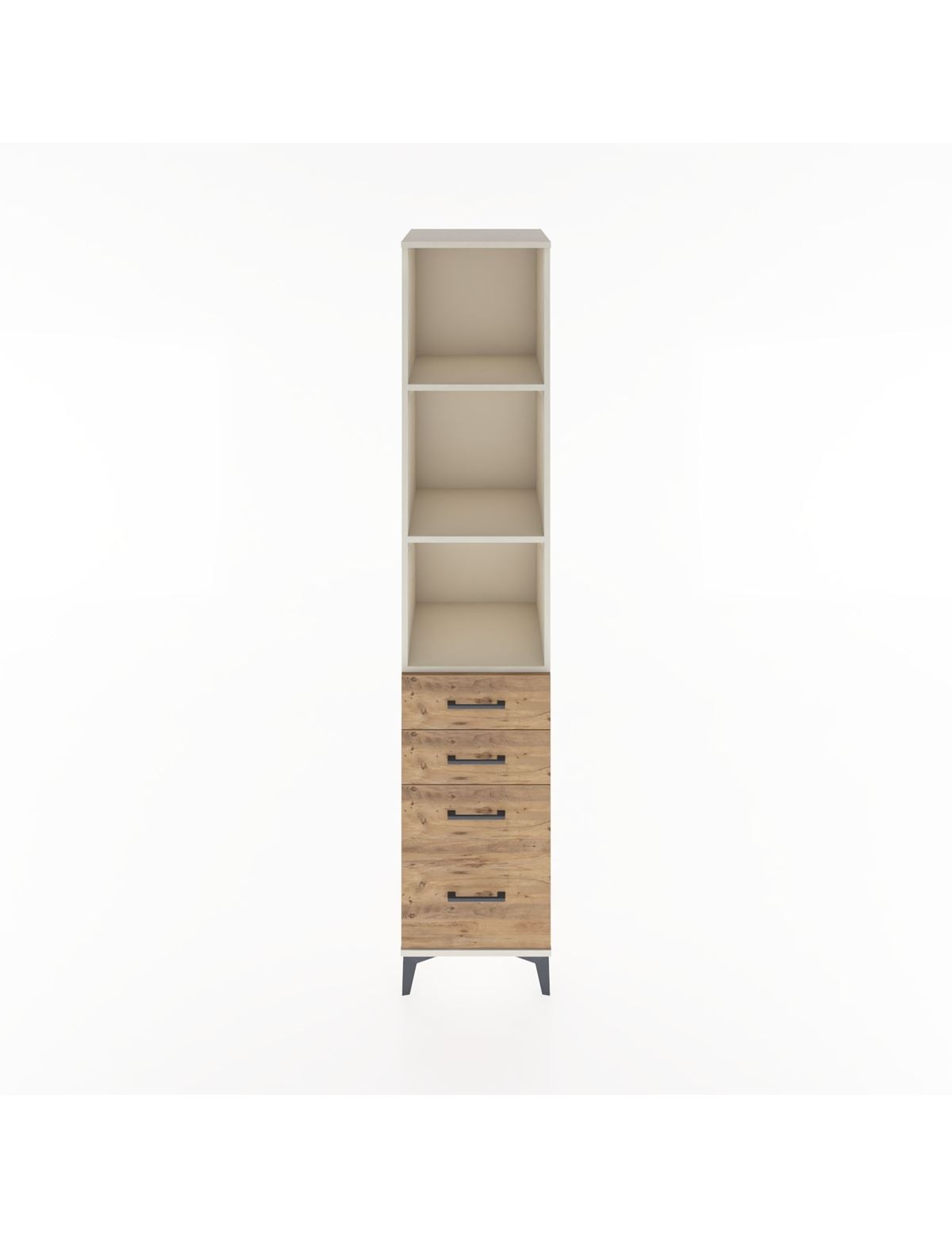 Hyperion Dolap 3 Raflı 4 Çekmeceli 44x44x221 Aytaşı-Çam