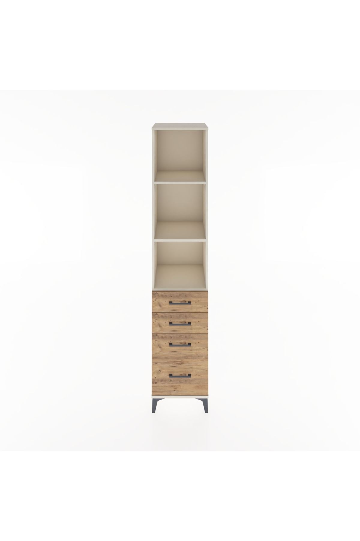 Hyperion Dolap 3 Raflı 4 Çekmeceli 44x44x221 Aytaşı-Çam