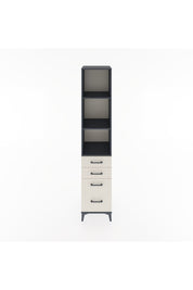 Hyperion Dolap 3 Raflı 4 Çekmeceli 44x44x221 Antrasit-Aytaşı