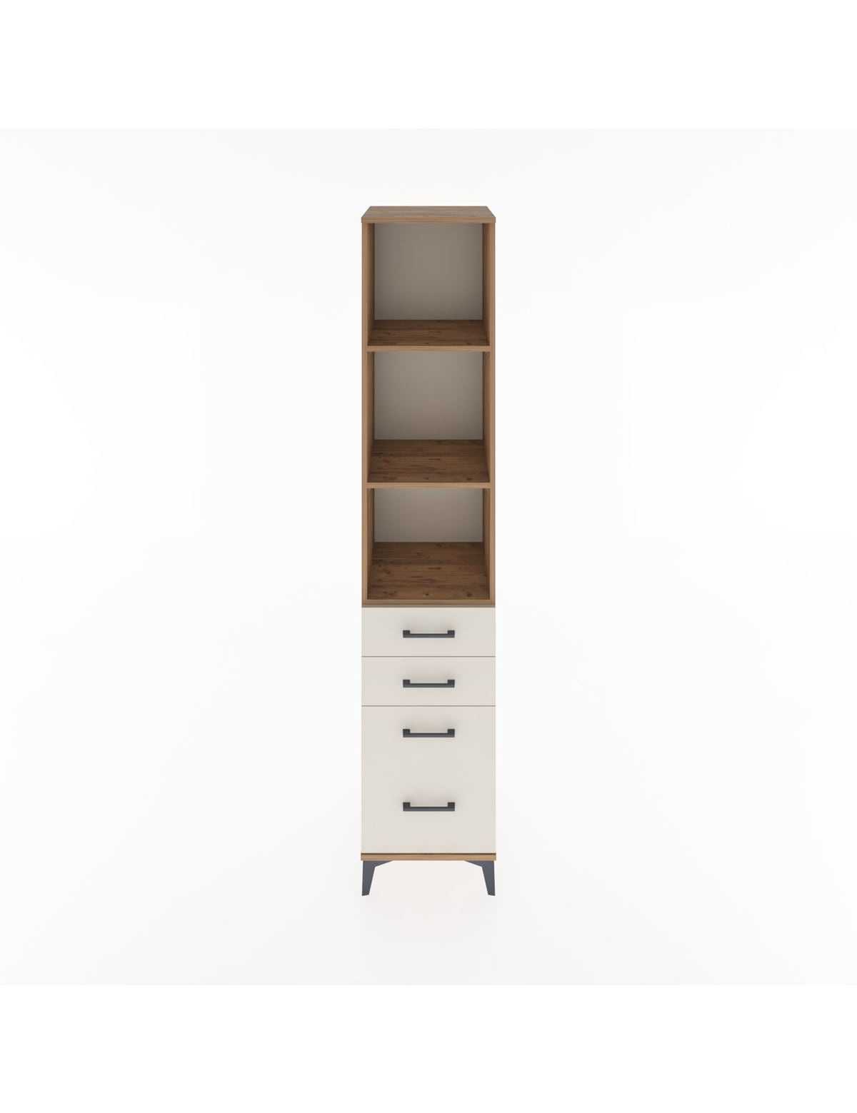 Hyperion Dolap 3 Raflı 4 Çekmeceli 44x44x221 Çam-Aytaşı