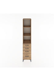 Hyperion Dolap 3 Raflı 4 Çekmeceli 44x44x221 Çam-Çam