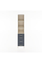 Hyperion Dolap 3 Raflı 4 Çekmeceli 44x44x221 Aytaşı-Antrasit